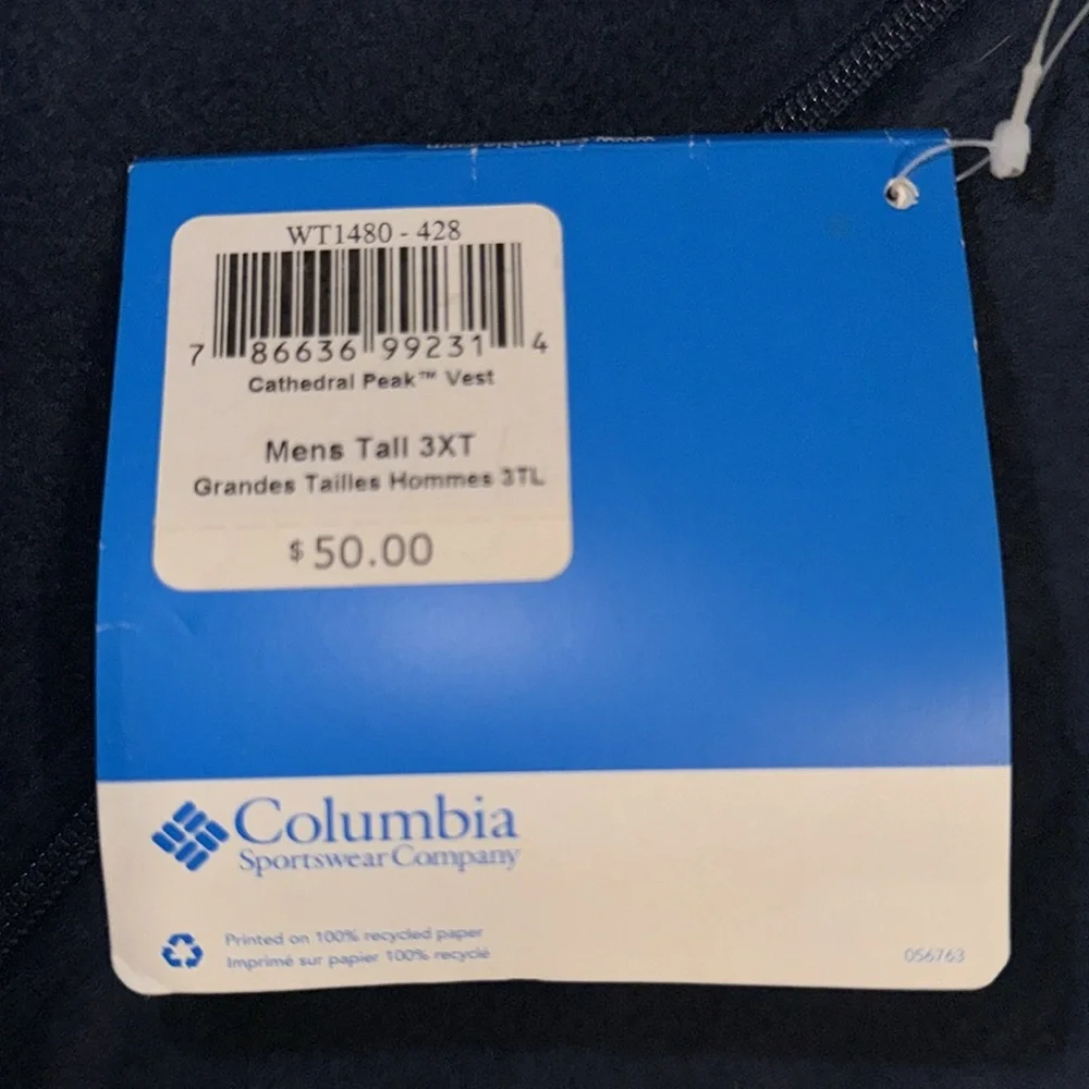 New Columbia Men's Cathedral Peak Vest